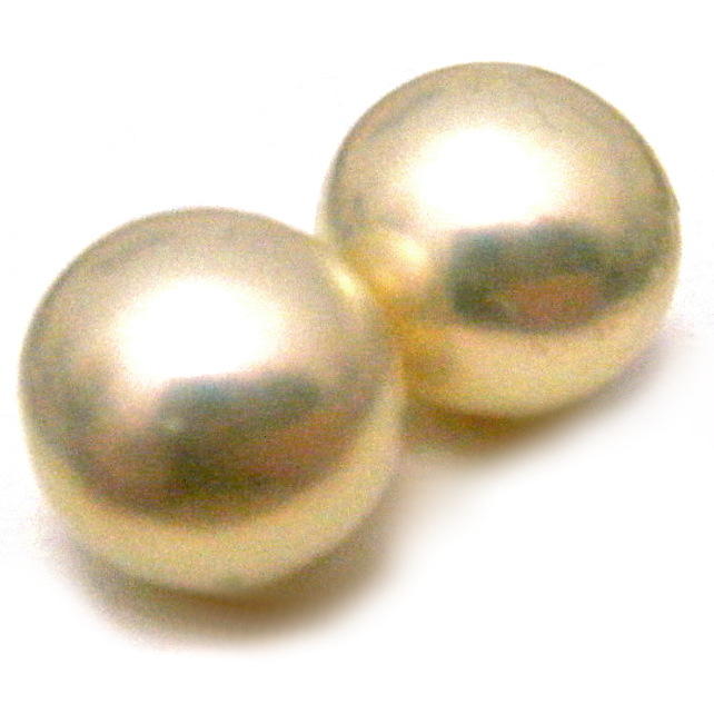 Gold 13.3mm Edison Pearls Pair